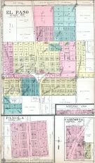 El Paso, Panola, Cazenovia, Niefing's Additions, Woodford County 1912